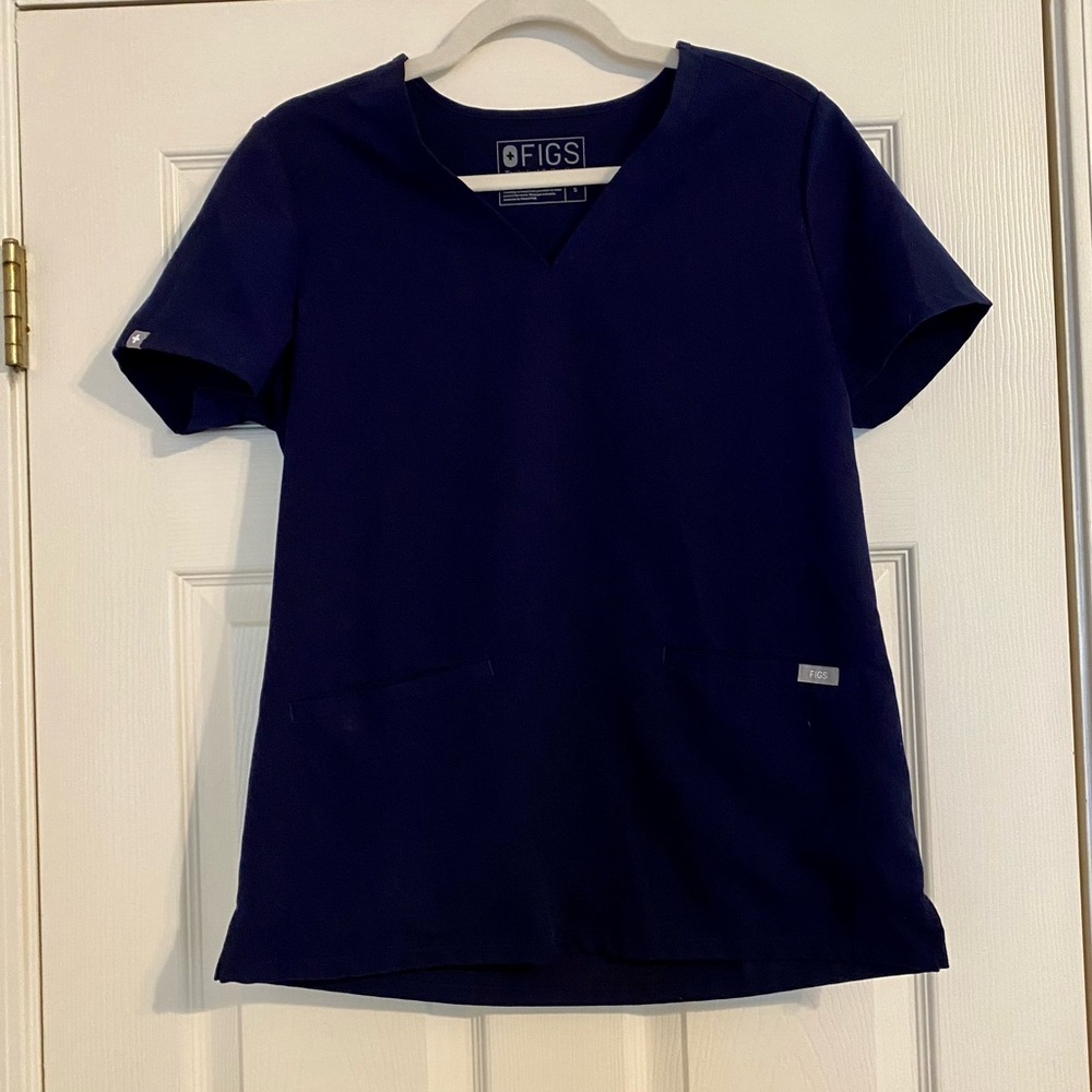 FIGS Casma 3 Pocket scrub top - S - Navy